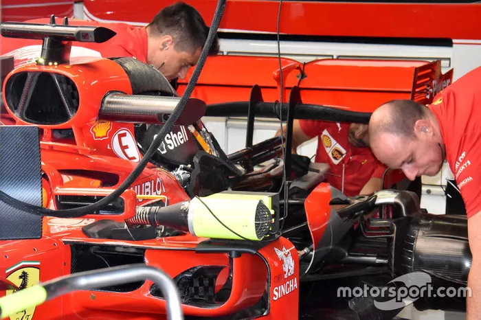 Ferrari SF71H engine view