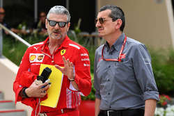 Maurizio Arrivabene, Ferrari Takım Patronu ve Guenther Steiner, Haas F1 Takım Patronu