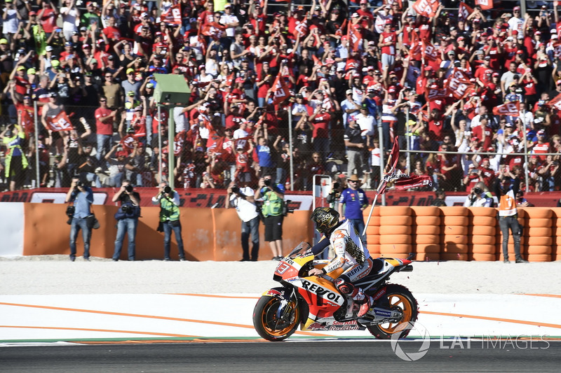 Le Champion du monde Marc Marquez, Repsol Honda Team fête son titre