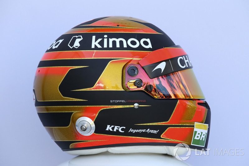 Stoffel Vandoorne, McLaren helmet