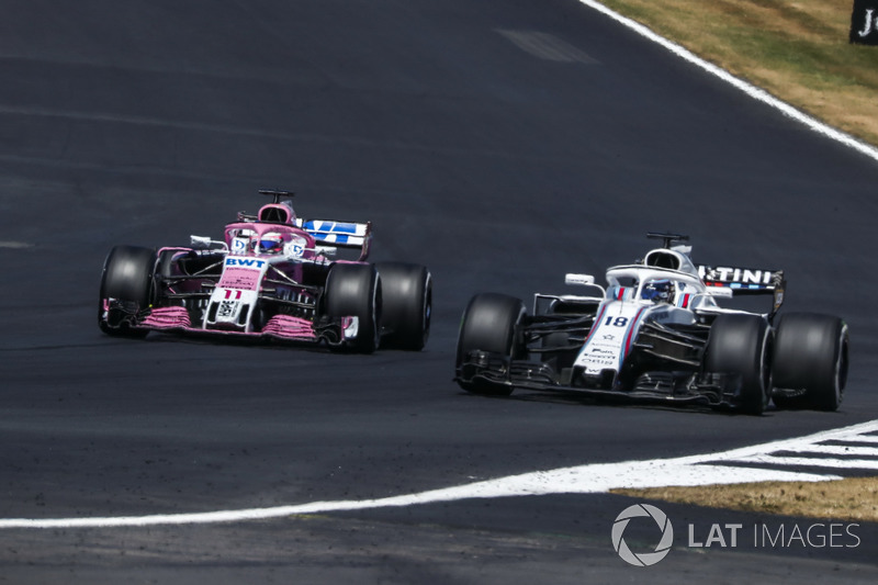 Sergio Perez, Force India VJM11, Lance Stroll, Williams FW41