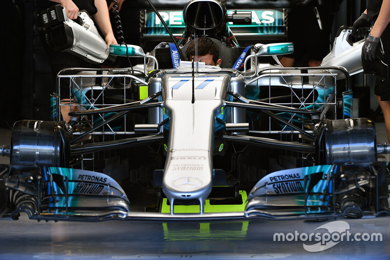 Mercedes-Benz F1 W08  with aero sensors