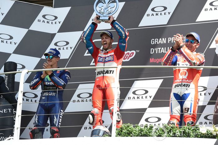 Primera victoria y primer podio en seco para Dovizioso y Petrucci, y en Mugello