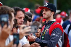 Antonio Giovinazzi, Haas F1 Team Team, signs autographs for fans