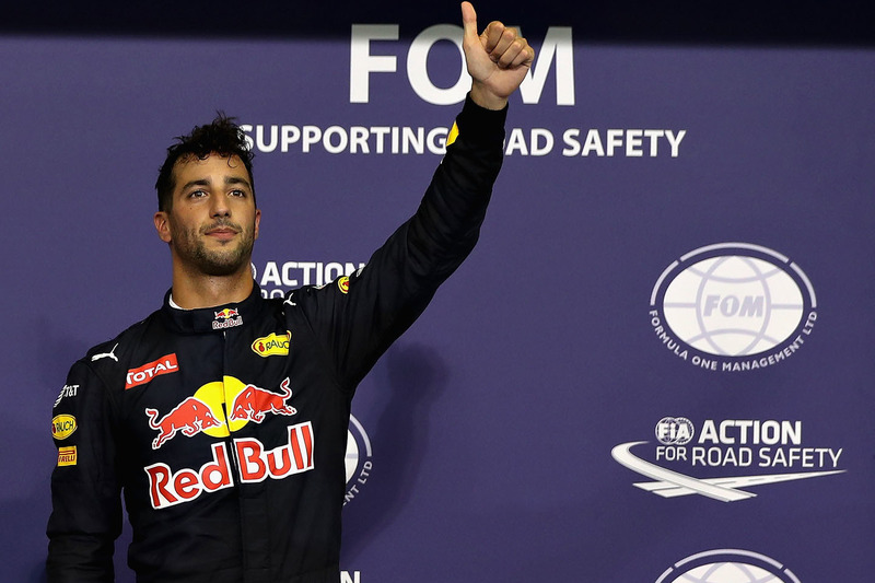 Tercera posición Daniel Ricciardo, Red Bull Racing