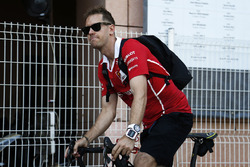 Sebastian Vettel, Ferrari sur un vélo