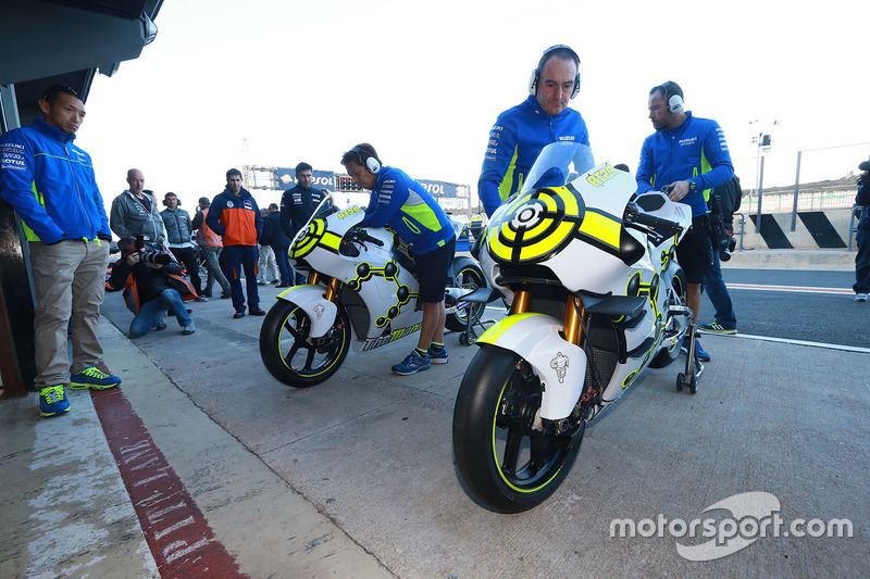 Detalle de la moto de Andrea Iannone, Team Suzuki MotoGP