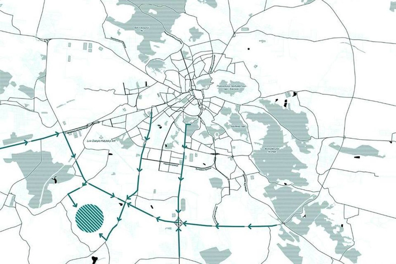 Entwurf für die Rennstrecke in Lviv
