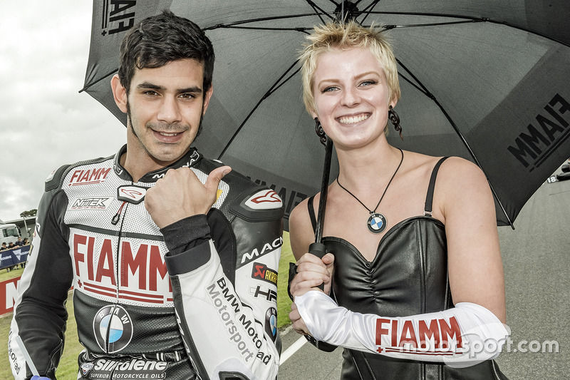 Jordi Torres, Althea BMW Team with a lovely Grid Girl