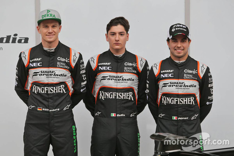 Sergio Perez, Sahara Force India F1, Alfonso Celis Jr., Sahara Force India F1 e Nico Hulkenberg, Sah