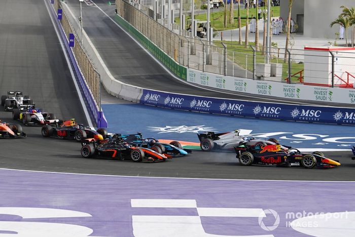 Dennis Hauger, Prema Racing, Juri Vips, Hitech Grand Prix, Jake Hughes, Van Amersfoort Racing, Roy Nissany, Dams 