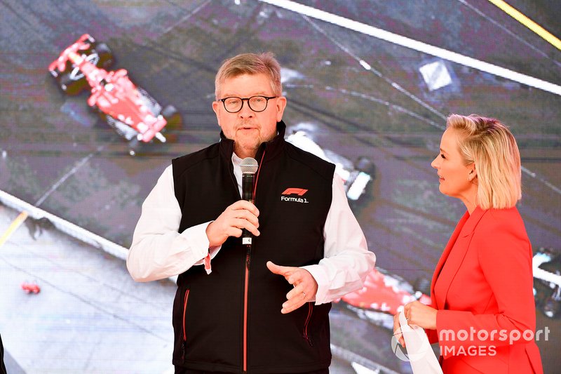 Ross Brawn, Managing Director del Motorsport, FOM, all'evento a Federation Square