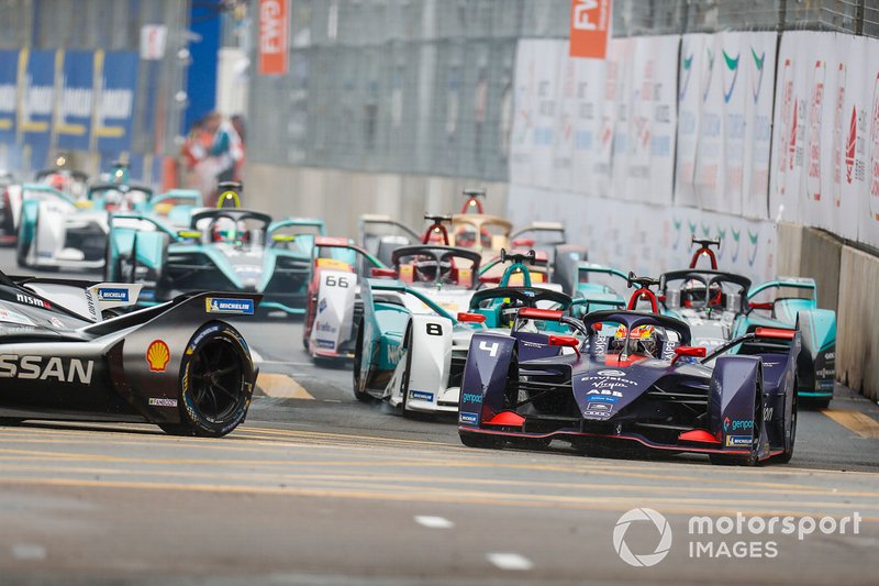Robin Frijns, Envision Virgin Racing, Audi e-tron FE05 Tom Dillmann, NIO Formula E Team, NIO Sport 004, Mitch Evans, Panasonic Jaguar Racing, Jaguar I-Type 3