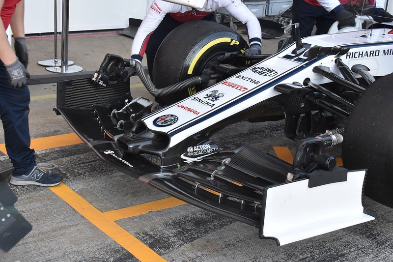 Alfa Romeo Racing C38 front wing detail