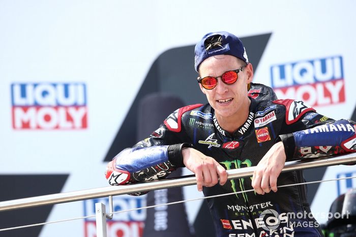 Podio: ganador Fabio Quartararo, Yamaha Factory Racing