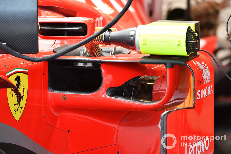 Ferrari SF-71H sidepod detail