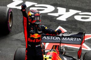 Max Verstappen, Red Bull Racing, celebra en Parc Ferme
