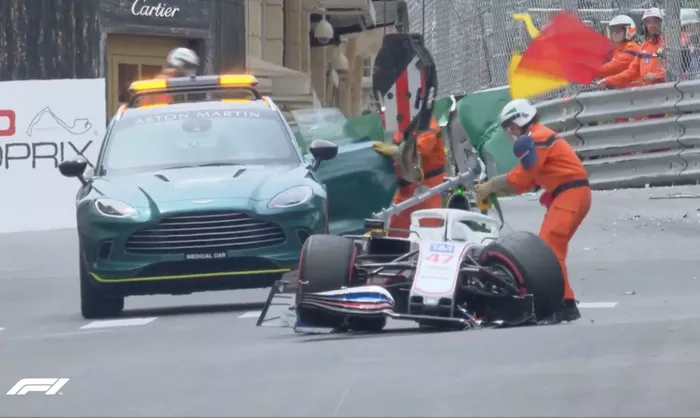 El accidente de Mick Schumacher en la FP3 de Mónaco