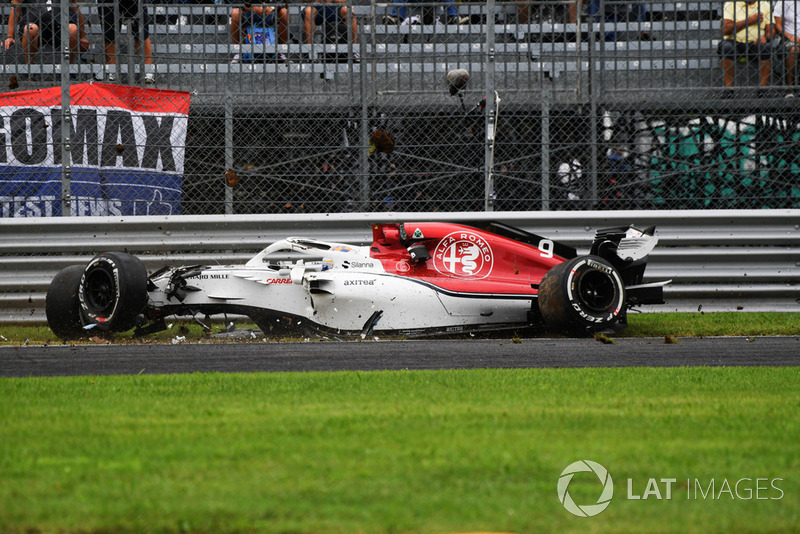 Marcus Ericsson, Sauber C37 kazası