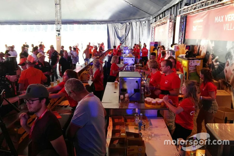 Verstappen fans at the Max Verstappen village in Spielberg