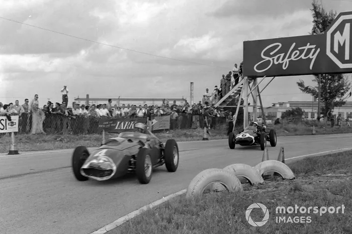 Wolfgang von Trips, Ferrari 246, Maurice Trintignant, Cooper T51 Climax