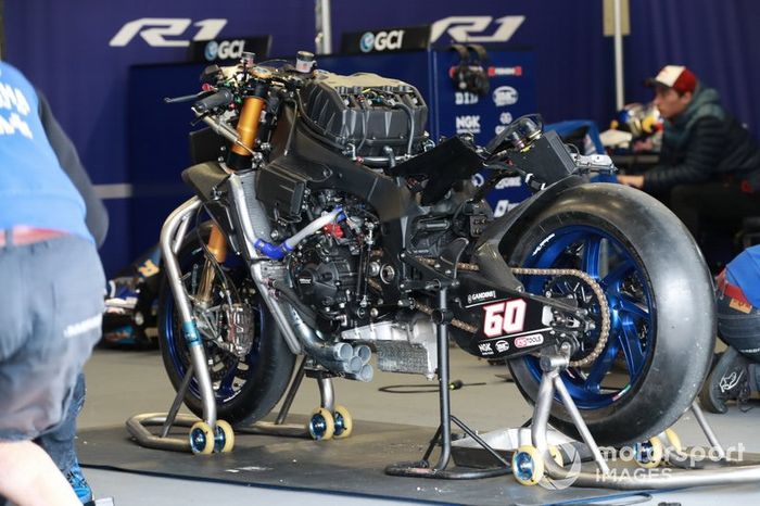 La moto de Michael Van Der Mark, Pata Yamaha WorldSBK Official Team