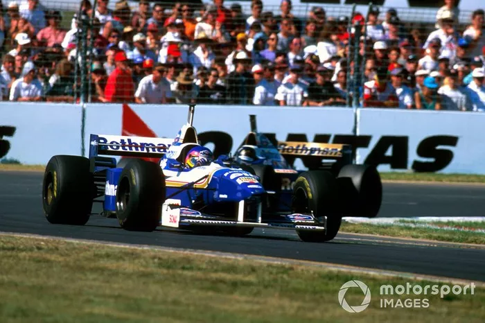 Jacques Villeneuve,  Williams FW18 Renault, Damon Hill, Williams FW18 Renault