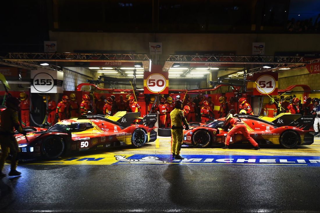#50 Ferrari AF Corse Ferrari 499P: Antonio Fuoco, Miguel Molina, Nicklas Nielsen, #51 Ferrari AF Corse Ferrari 499P: Alessandro Pier Guidi, James Calado, Antonio Giovinazzi