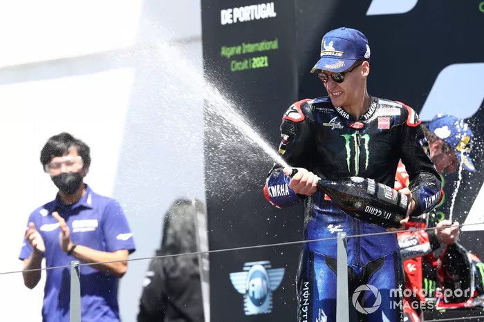 Podio: ganador Fabio Quartararo, Yamaha Factory Racing