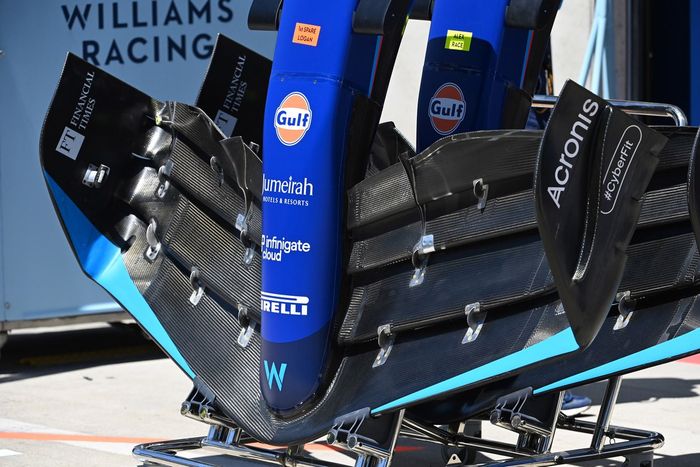 Detalles técnicos del Williams FW45