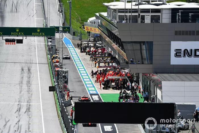 Los boxes del Red Bull Ring