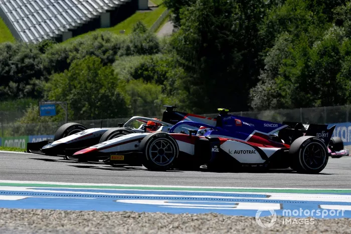 Nikita Mazepin, Hitech Grand Prix, in battaglia con Pedro Piquet, Charouz Racing System