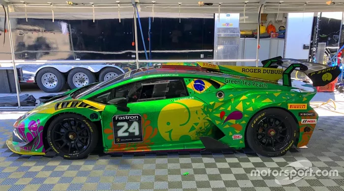 Carro de Leo Lamelas no Lamborghini Super Trofeo
