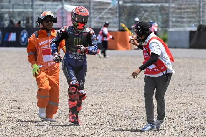 Fabio Quartararo, Yamaha Factory Racing crash