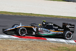 Sergio Perez, Sahara Force India F1 VJM09 with the Halo cockpit cover