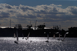 Boten op het meer van Albert Park