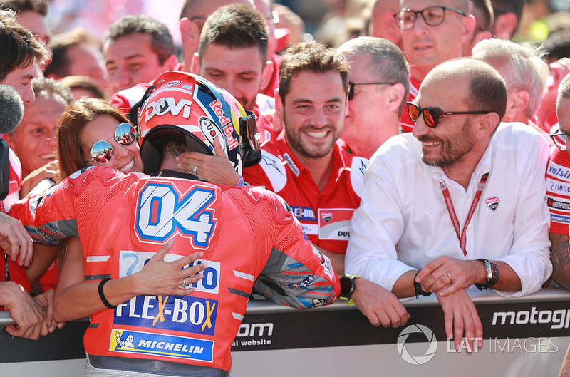 Ganador de la carrera Andrea Dovizioso, Ducati Team