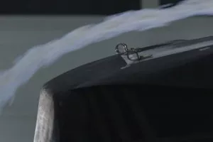 NASCAR Mustang in the wind tunnel
