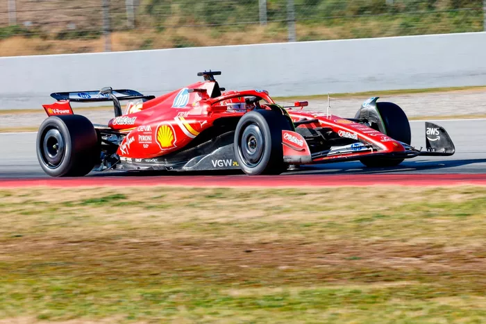 Charles Leclerc, Ferrari SF-24 during Pirelli test