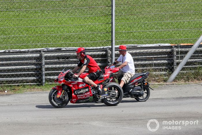 Francesco Bagnaia, Ducati Team accidentado Ducati