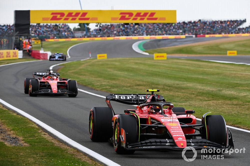 Carlos Sainz, Ferrari SF-23, Charles Leclerc, Ferrari SF-23, Pierre Gasly, Alpine A523