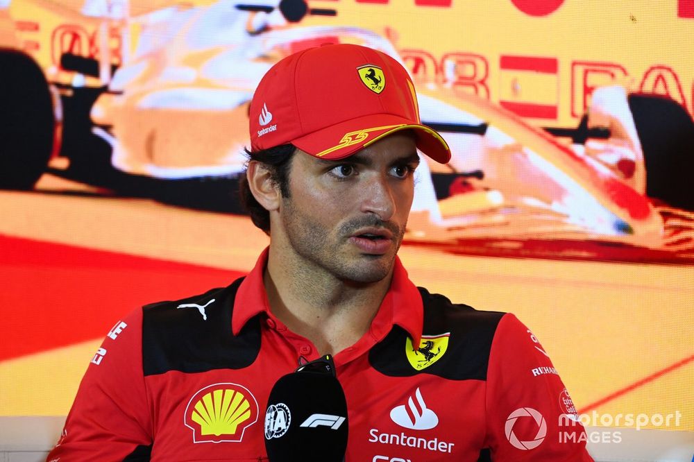 Carlos Sainz, Scuderia Ferrari, in the Thursday press conference