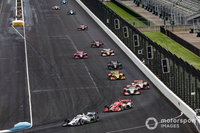 Graham Rahal, Rahal Letterman Lanigan Racing Honda, Marcus Ericsson, Chip Ganassi Racing Honda