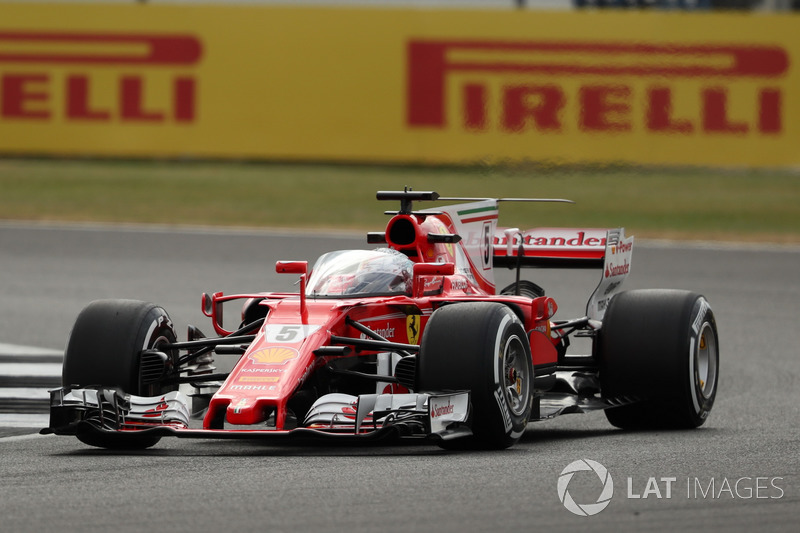 Sebastian Vettel, Ferrari SF70-H with cockpit shield