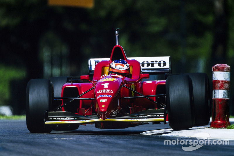 1996: el casco de su primer triunfo con Ferrari