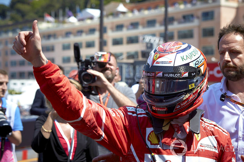 Polesitter Kimi Raikkonen, Ferrari