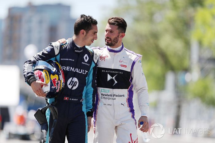 Jose Maria Lopez, DS Virgin Racing, y Sébastien Buemi, Renault e.Dams