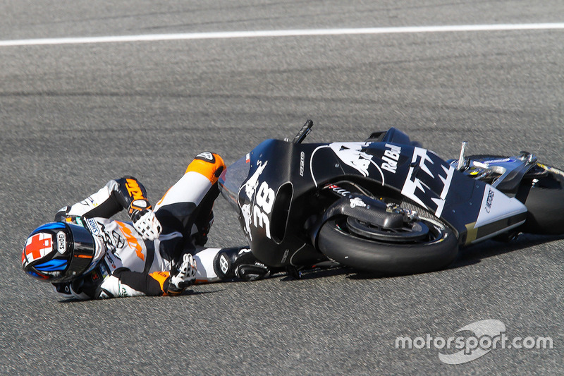 Bradley Smith, Red Bull KTM Factory Racing, accidente