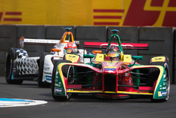 Daniel Abt, ABT Schaeffler Audi Sport, leads Loic Duval, Dragon Racing