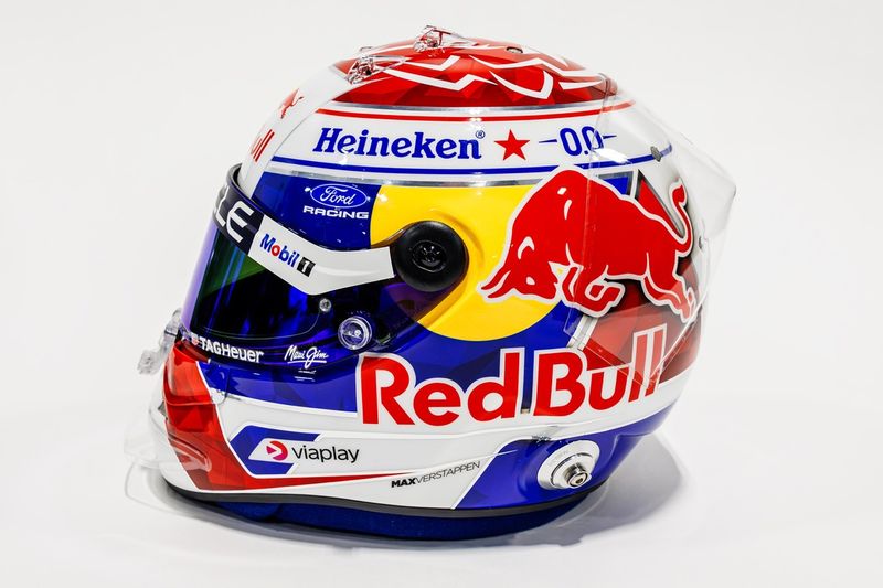 Casque de Max Verstappen, Red Bull Racing  
